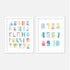 Alphabet & Numbers Wall Art Set
